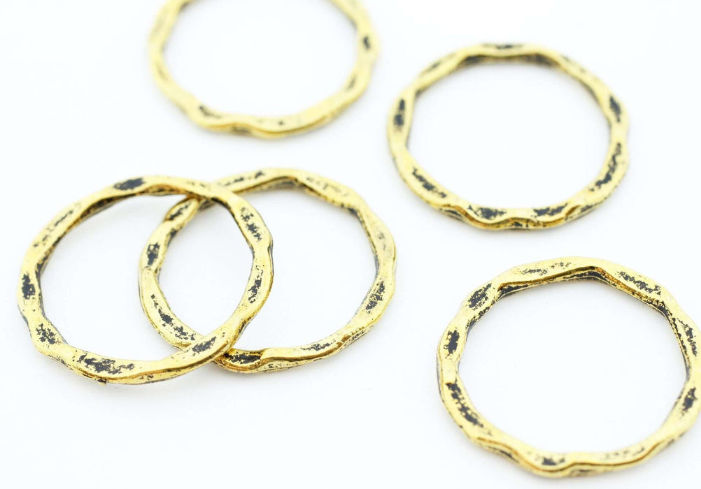 Creez avec 10 anneaux connecteurs anneaux dorés vieillis 22mm