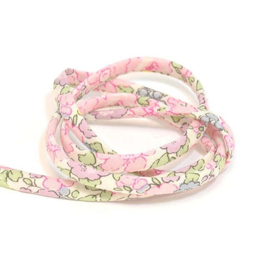 Creez avec 50 cm cordon spaghetti liberty fleuri betsy rose tissu liberty au 50 cm