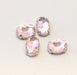 Creez avec perles strass sertis x4 ovale rose clair pastel 14x10mm à coudre ou coller Strass en verre