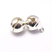 Acheter en gros 4 grelots breloque plaqué argent 16x12 mm, Trou: 1.5 mm