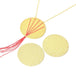 Achat Médailles palet plat doré stardust pailleté X 2 40 mm, Trou: 1 mm à personnaliser pour colliers BO
