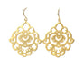 Achat au détail Boucle d'oreilles or mat arabesque 50 mm