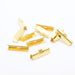 Vente embouts ruban griffe x10 embouts lisses 20mm doré lot de 10