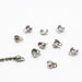 Achat au détail calottes x10 pour chaine à billes 1,5 / 2mm noir gunmetal apprêts création bijoux