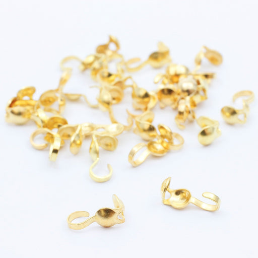 Vente caches-noeuds x25 dorés 10mm Apprêts pour la fabrication de vos bijoux