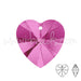 Acheter en gros pendentif coeur Cristal fuchsia 10mm (2)