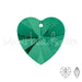 Achat pendentif coeur Cristal emerald 10mm (2)