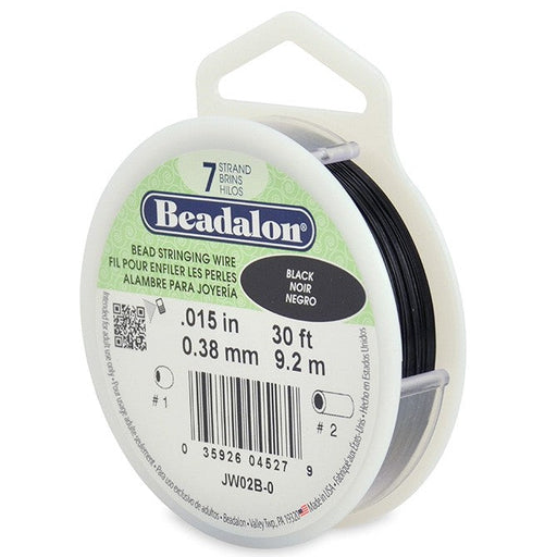 Acheter Beadalon fil càÂ¢ble 7 brins noir 0.38mm, 9.2m (1)