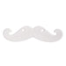 Acheter Pendentif acrylique moustache blanc pailletté 20x80mm (1)