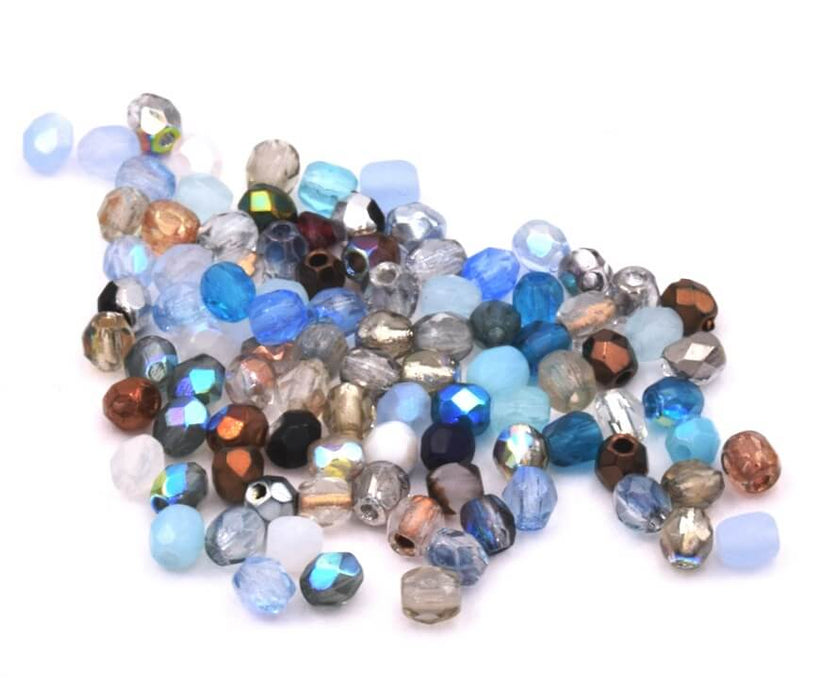 Facettierte Perlen der böhmischen Mischung 3mm (4g)